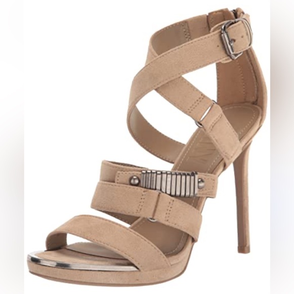 Dkny Shoes - DKNY Women's Essential Baby Slide Sandal Elegant Tan Strappy Heels
